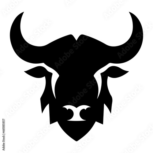 Vector image of an buffalo head on white background, Angry head face mascot of bull buffalo portrait. black white line art vector illustration