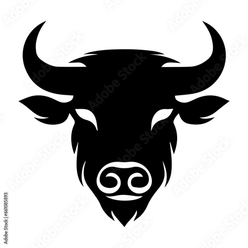 Vector image of an buffalo head on white background, Angry head face mascot of bull buffalo portrait. black white line art vector illustration