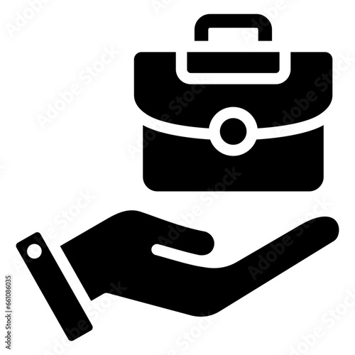 Employment Glyph Icon