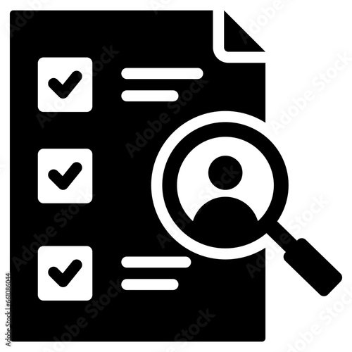Requirements Glyph Icon
