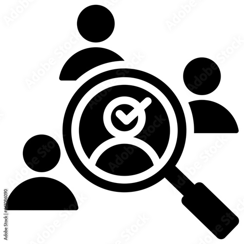 Job Candidates Glyph Icon