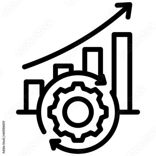 Process Improvement Outline Icon