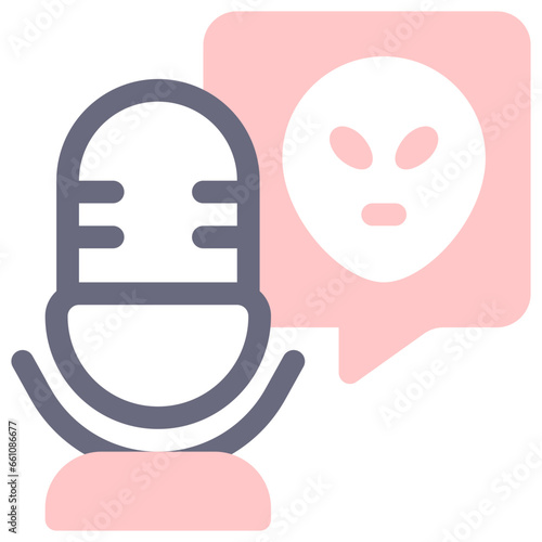 conspiracy podcast 3d icon illustration