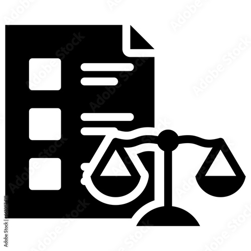 Ethical Policies Glyph Icon