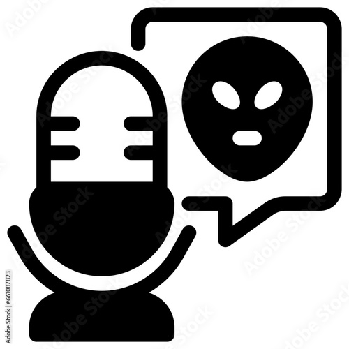 conspiracy podcast 3d icon illustration