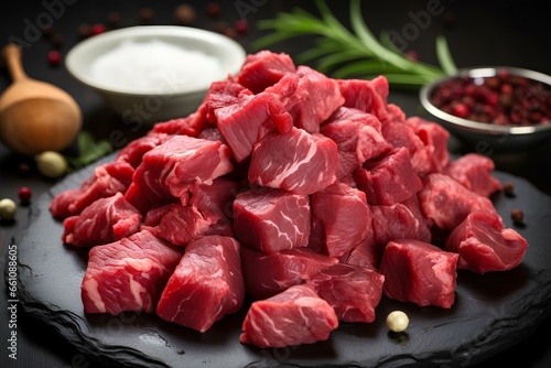 beef meat pieces