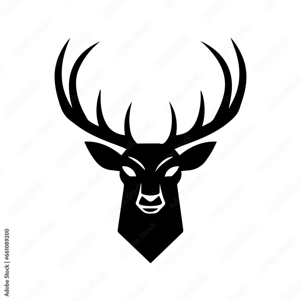 Vector illustration of deer head, snow deer with antlers vector illustrated logo style face head
Vector illustration of deer head, snow deer with antlers vector illustrated logo style face head