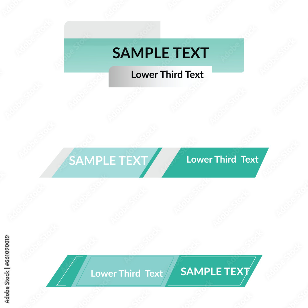 Lower third template. Set of TV banners and bars for news and sport channels, streaming and broadcasting isolated on white background. Lower third template. Set of TV banners and bars for news and sport channels, streaming and broadcasting isolated on white background.
