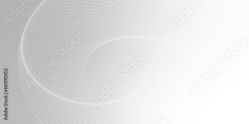 Gray and white abstract background with flowing particles. Digital future technology concept.	