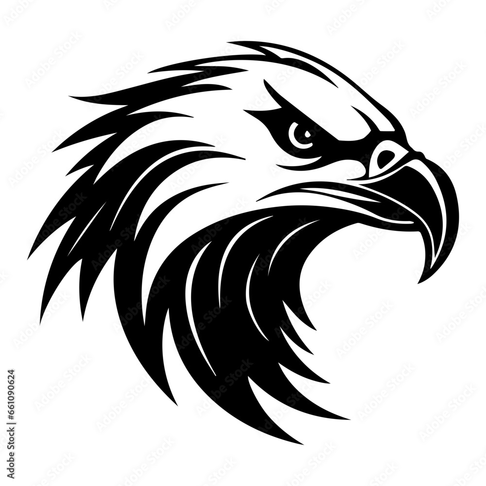 the silhouette of an eagle's head that has a simple but very clear shape depicts that it's an eagle's head the silhouette of an eagle's head that has a simple but very clear shape depicts that it's an eagle's head