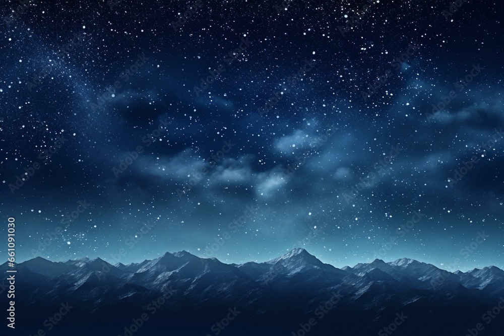 expansive night sky full of countless stars and constellations. Generative AI
