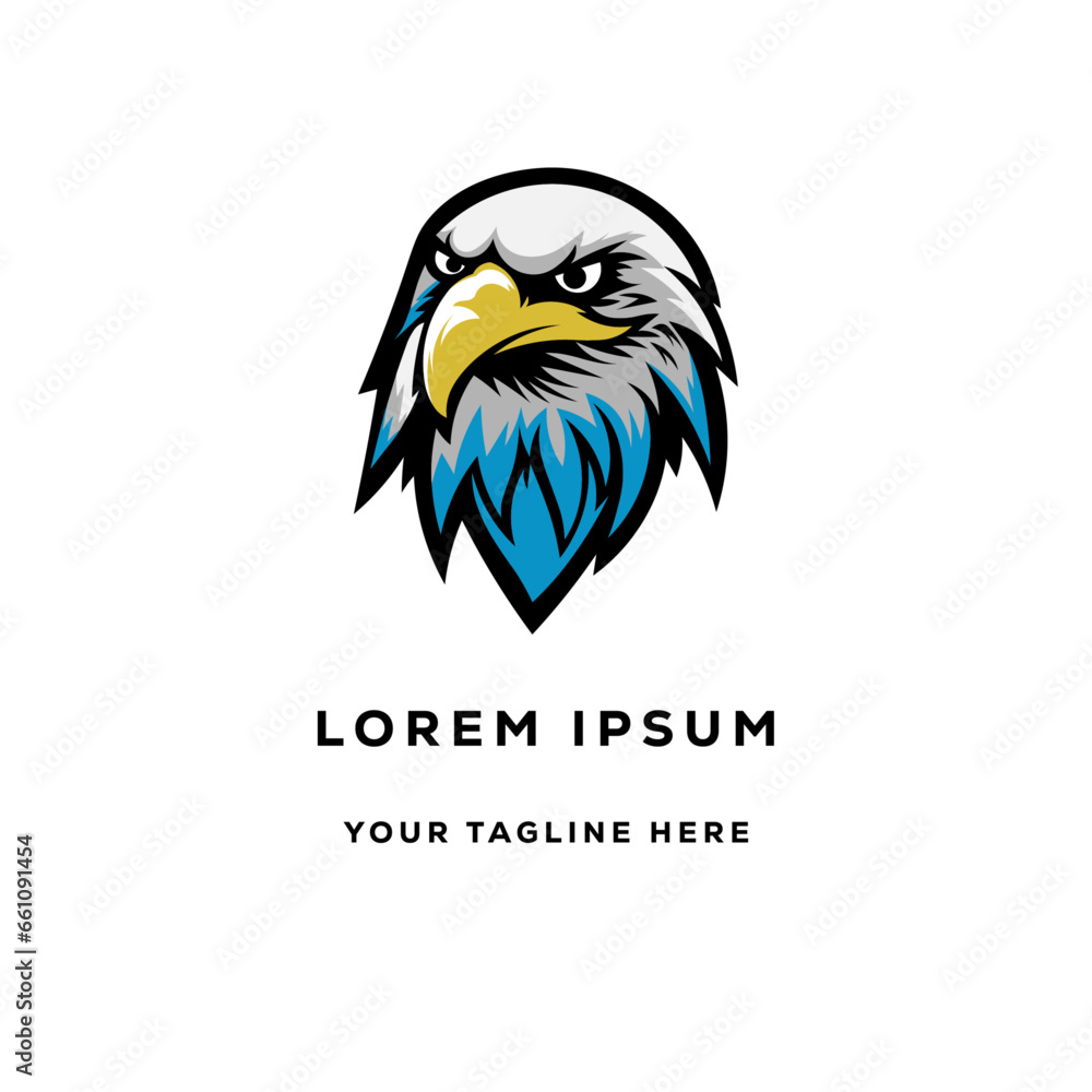 Obraz premium american eagle with flag