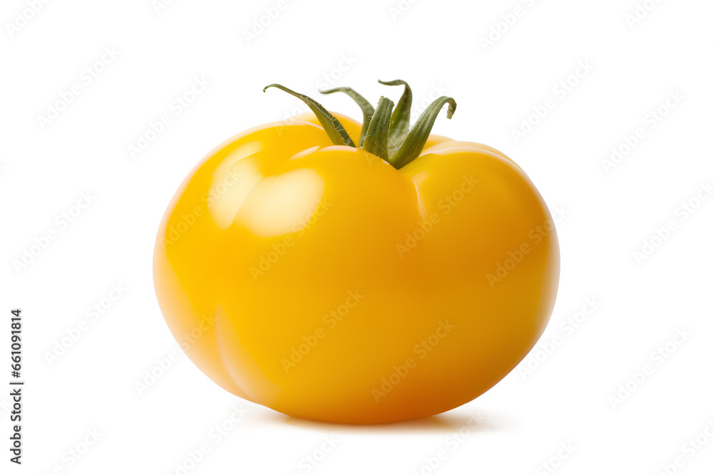 Yellow Tomato On a Transparent Background, Generative AI Yellow Tomato On a Transparent Background, Generative AI