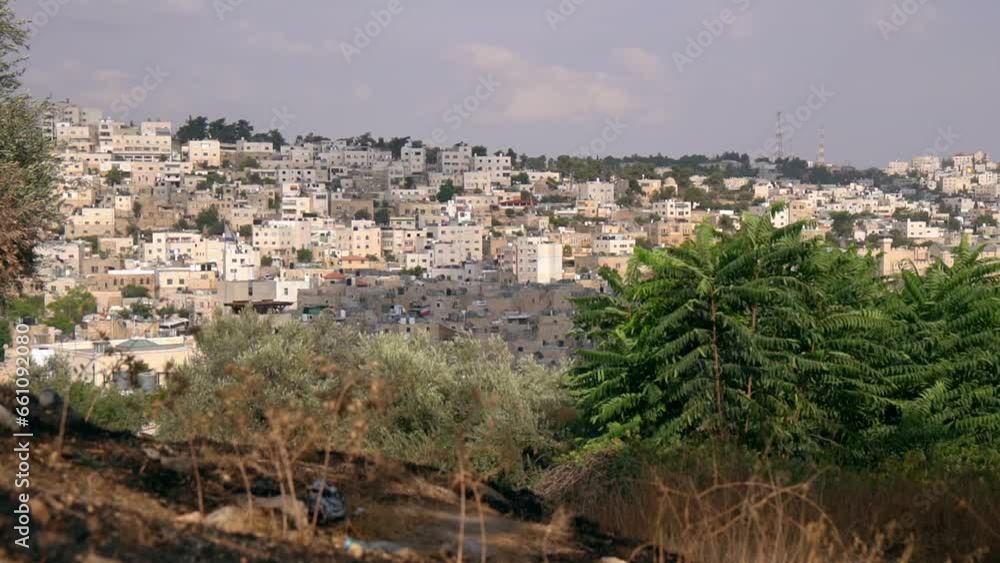 View of Hebron city,capital of the Palestinian province of Hebron. View of Hebron city,capital of the Palestinian province of Hebron.