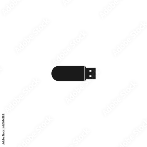 USB flash icon illustration isolated on white
