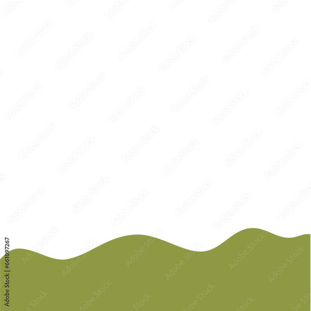 Fototapeta premium Abstract Landscape Bottom Page Border