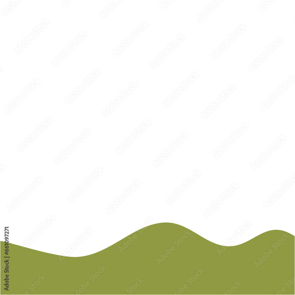 Obraz premium Abstract Landscape Bottom Page Border