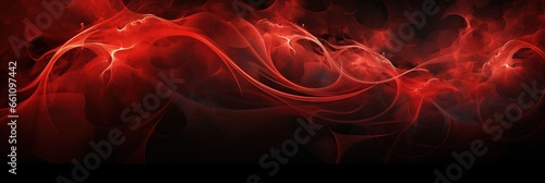 banner dark red fractal line architecture geometry tech abstract subtle background illustration, Minimal geometric pattern, Dynamic shapes composition.