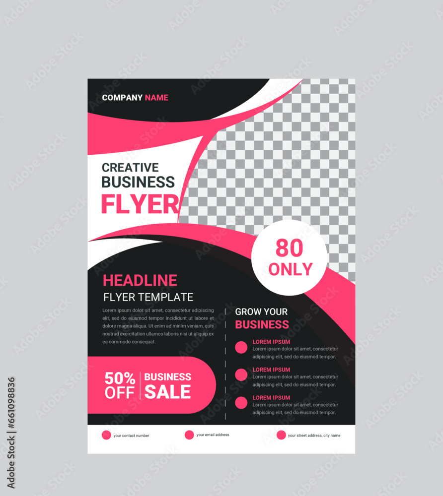 new modern flyer special design for personal identity	
