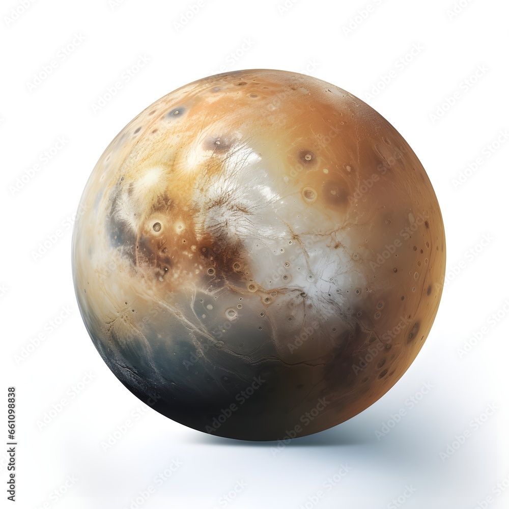 quail egg style brown planet on white background quail egg style brown planet on white background