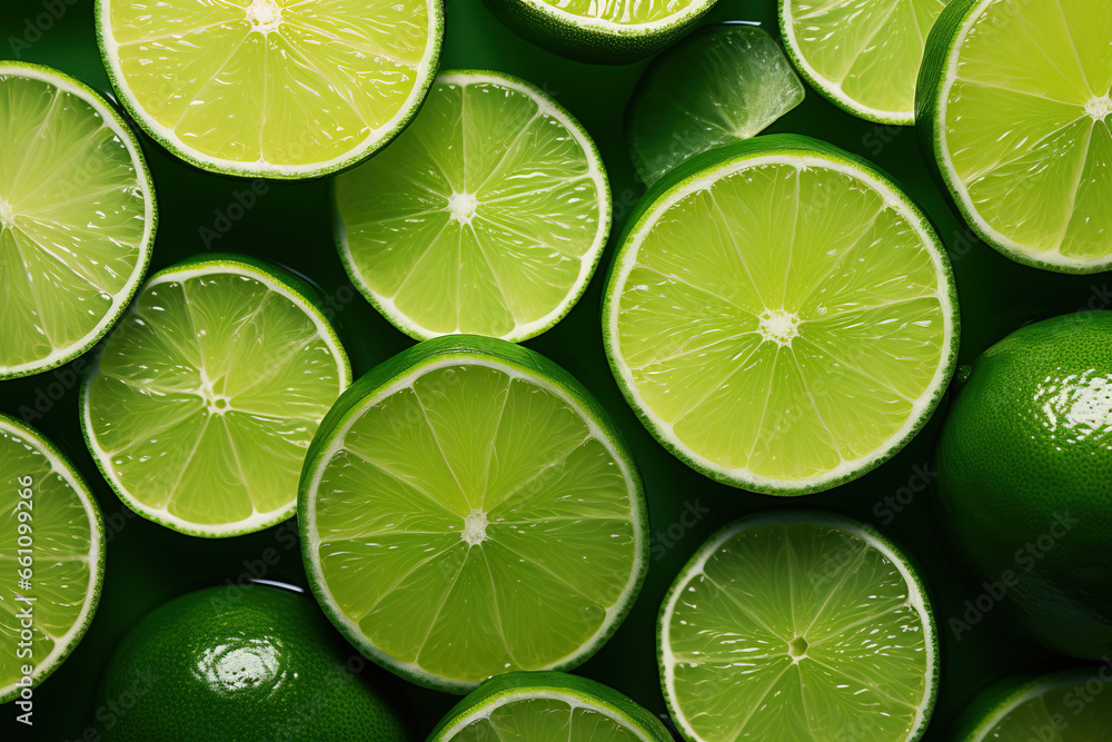 limes and lemons texture background