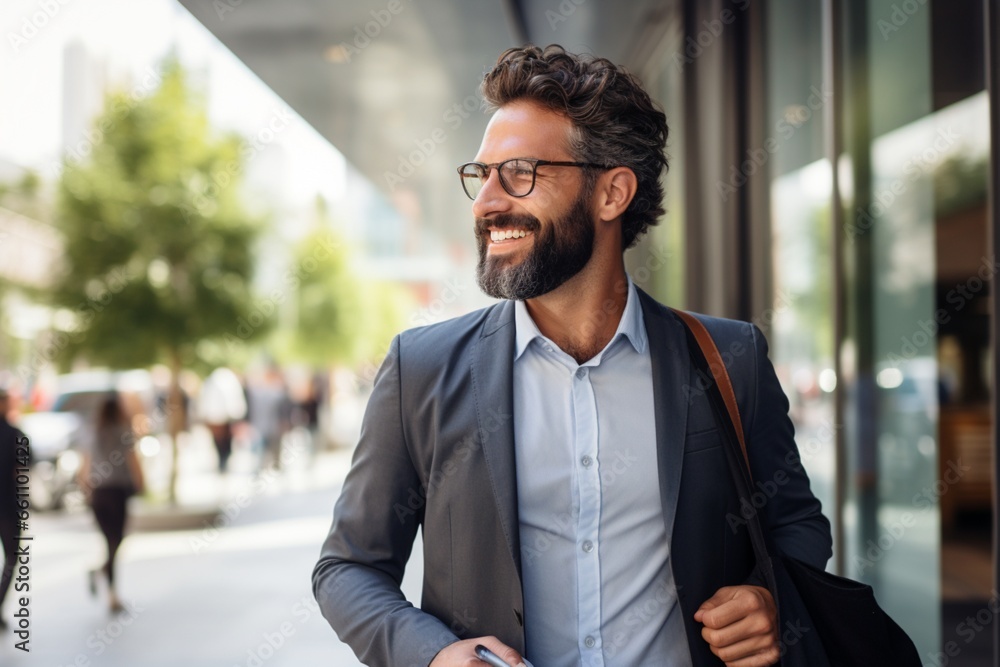 Portrait of a happy young casual businessman at office Portrait of a happy young casual businessman at office