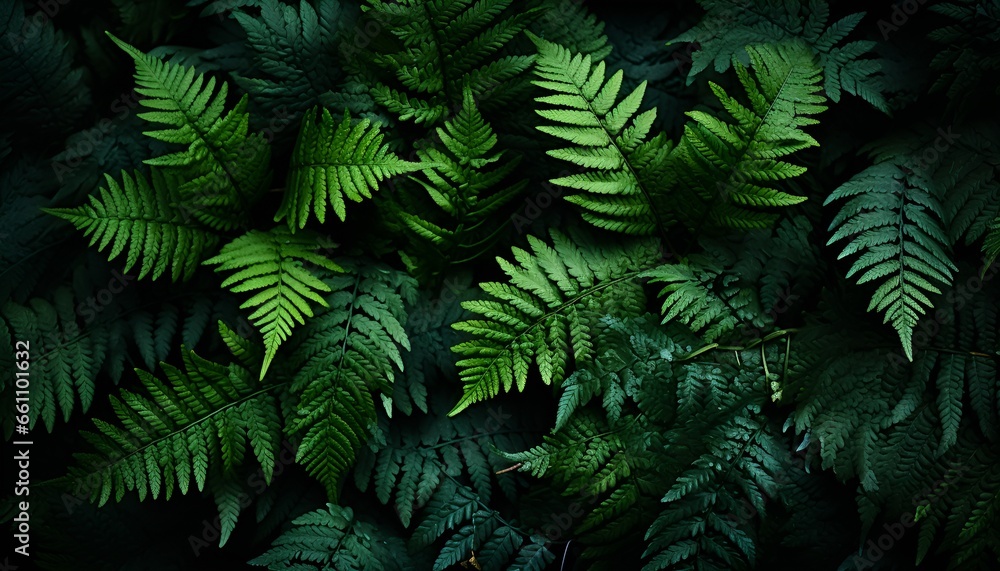 Fern background from above 