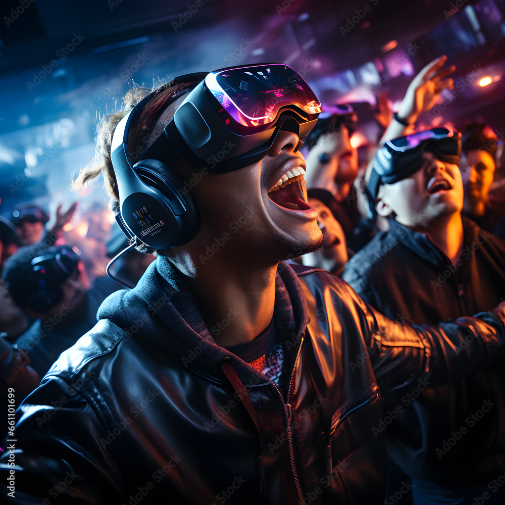 VR world, People, Vr glasses, Party VR world, People, Vr glasses, Party