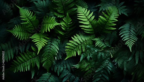 Fern background from above 