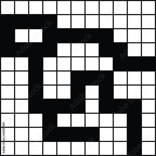 Labyrinth line pattern, Black square maze. vector labyrinth of low or medium complexity. Black and white geometric pattern. labyrinth design icon. Maze tangled lines. Thinking game, route