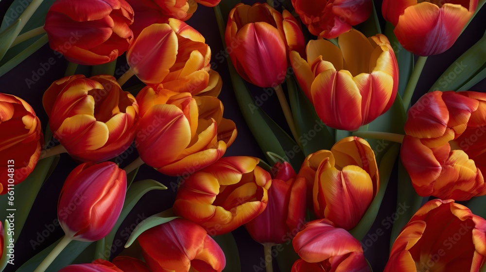 Bouquet of red tulips. Bouquet of red tulips.
