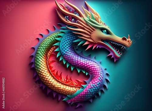 2024 dragon year, new year of the dragon, dragon year, wallpaper dragon, animal dragon, gold dragon, Abstract dragon as a symbol of the year 2024