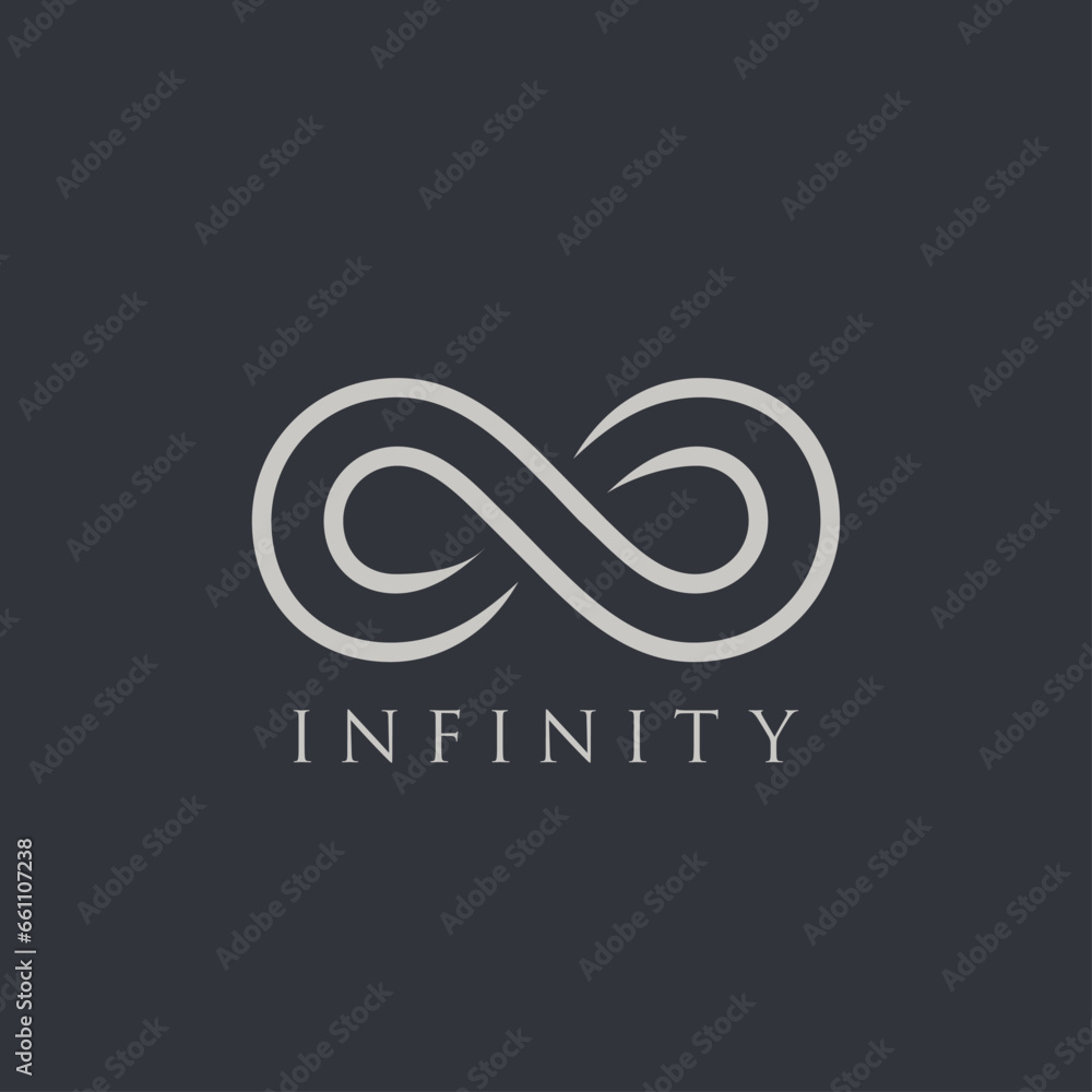 Fototapeta premium infinity symbol vector graphic design