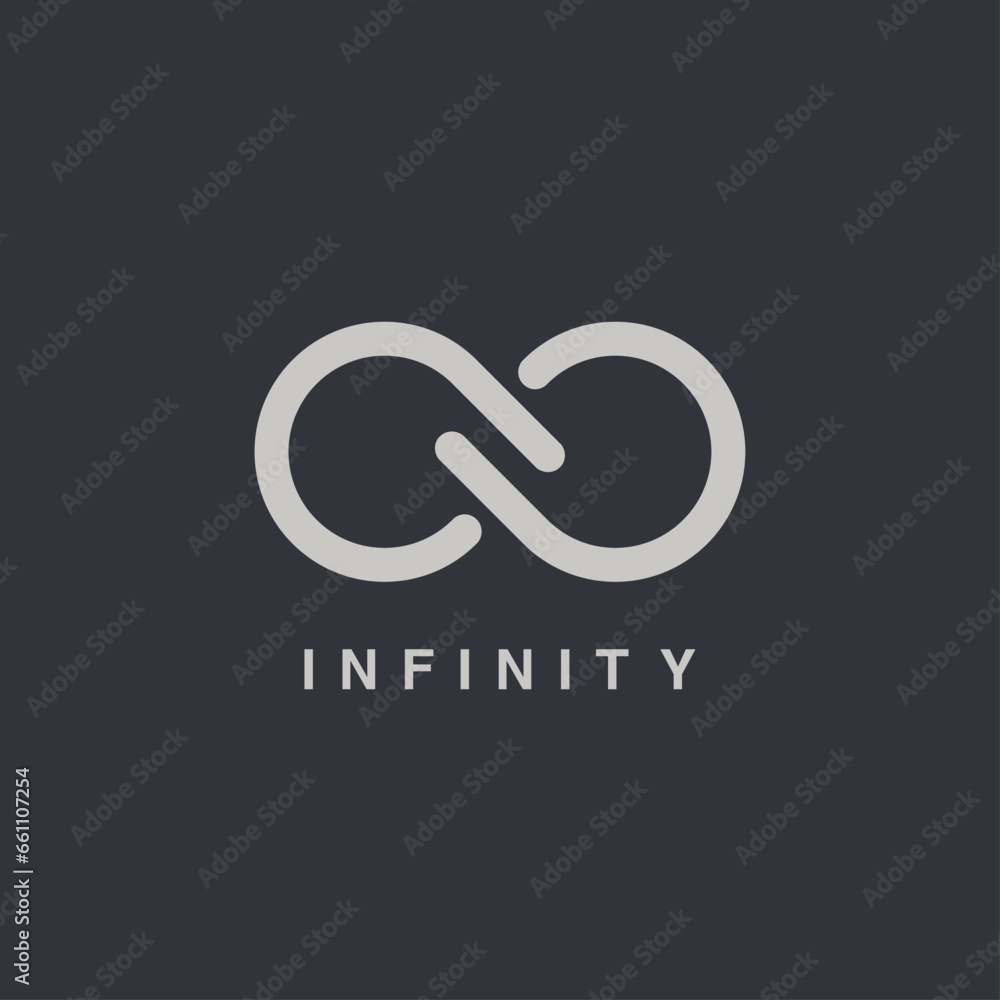 Fototapeta premium infinity symbol vector graphic design