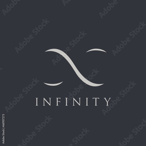 infinity symbol vector graphic design