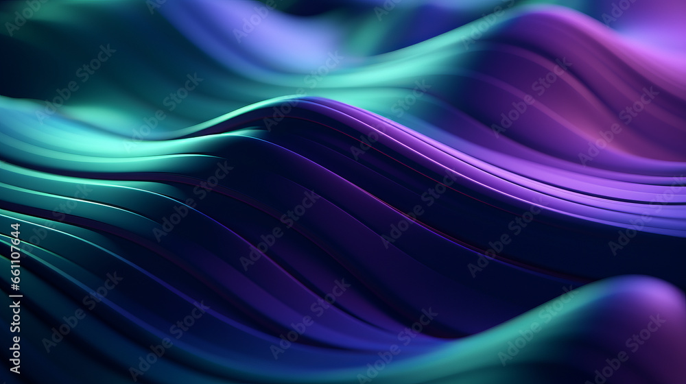 Naklejka premium Abstract dark smooth and soft gradient waves background