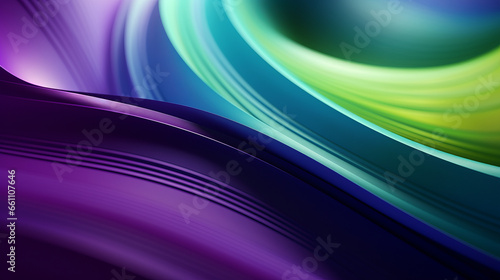 Abstract gree and purple soft waves background photo