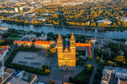 Magdeburg in Sachsen Anhalt aus der Luft | Luftbilder von Magdeburg 