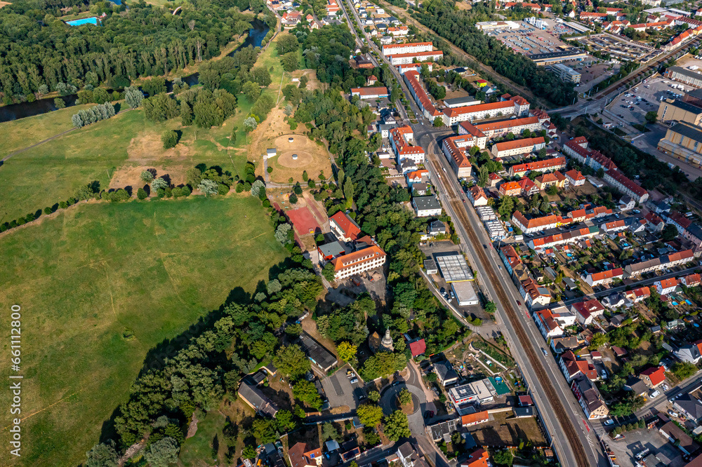 Merseburg in Sachsen Anhalt aus der Luft | Luftbilder von Merseburg 