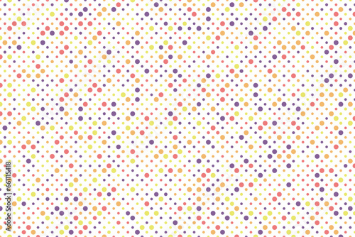Colorful abstract dot background. Seamless color dot pattern decoration. Polka Dot Vector Seamless Pattern. Colorful abstract background design.