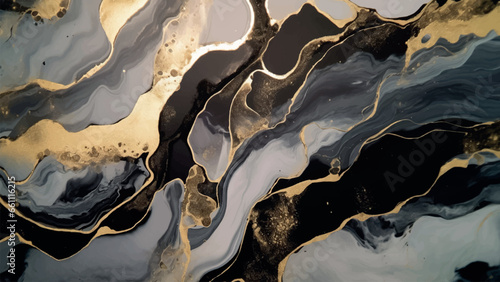 black grey gold abstract marble background, marble stone texture