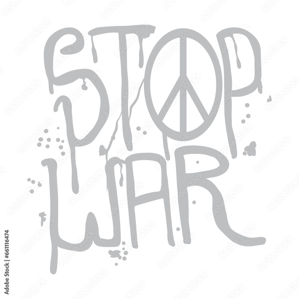 hand drawn stop war vector sign hand drawn stop war vector sign
