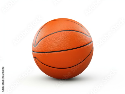 3d rendering of a basketball ball isolated in white studio background.  © korkut82