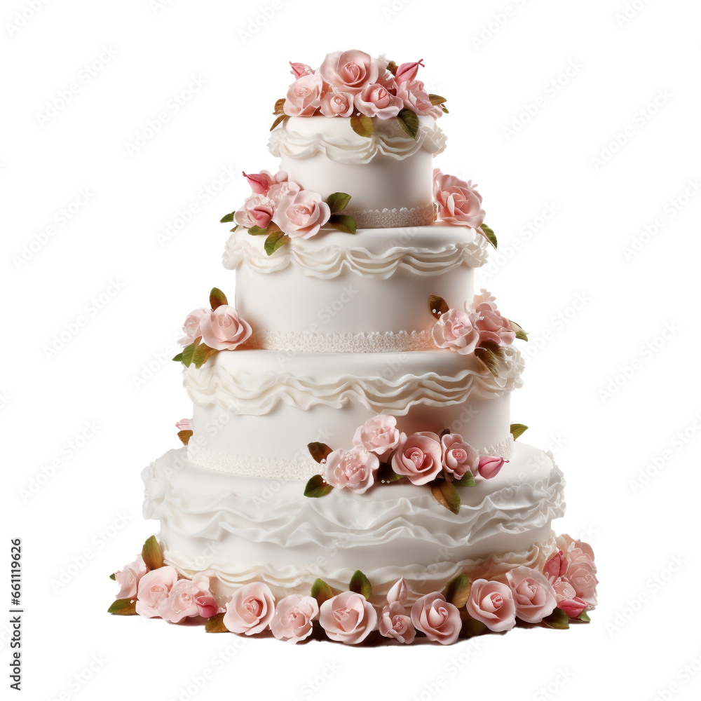 wedding cake with pink roses wedding cake with pink roses