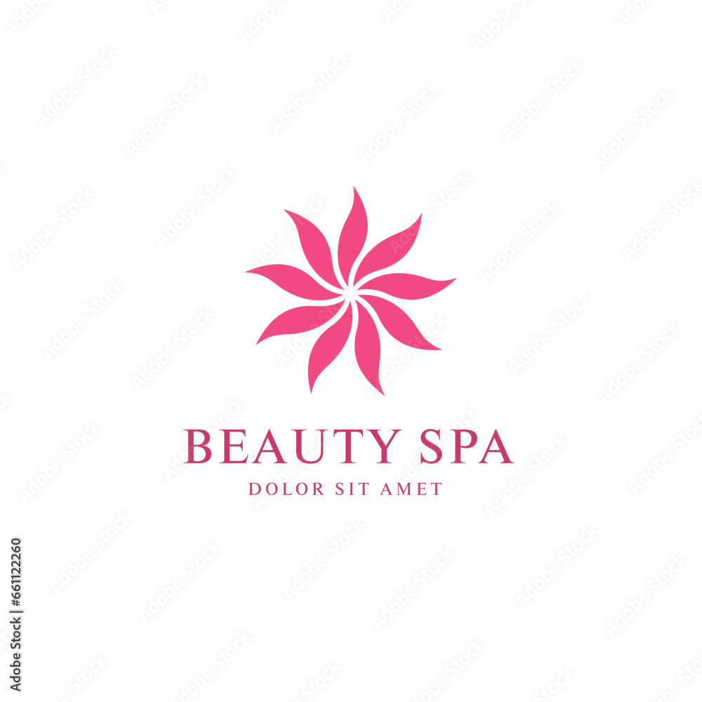 spa beauty logo layout design spa beauty logo layout design