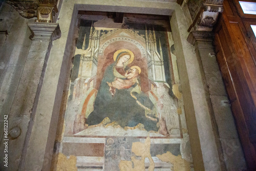 Fresco of St.Mary and Christ