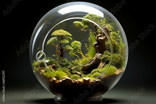 Spherical Glass Terrariums Filled with Natural Beauty.