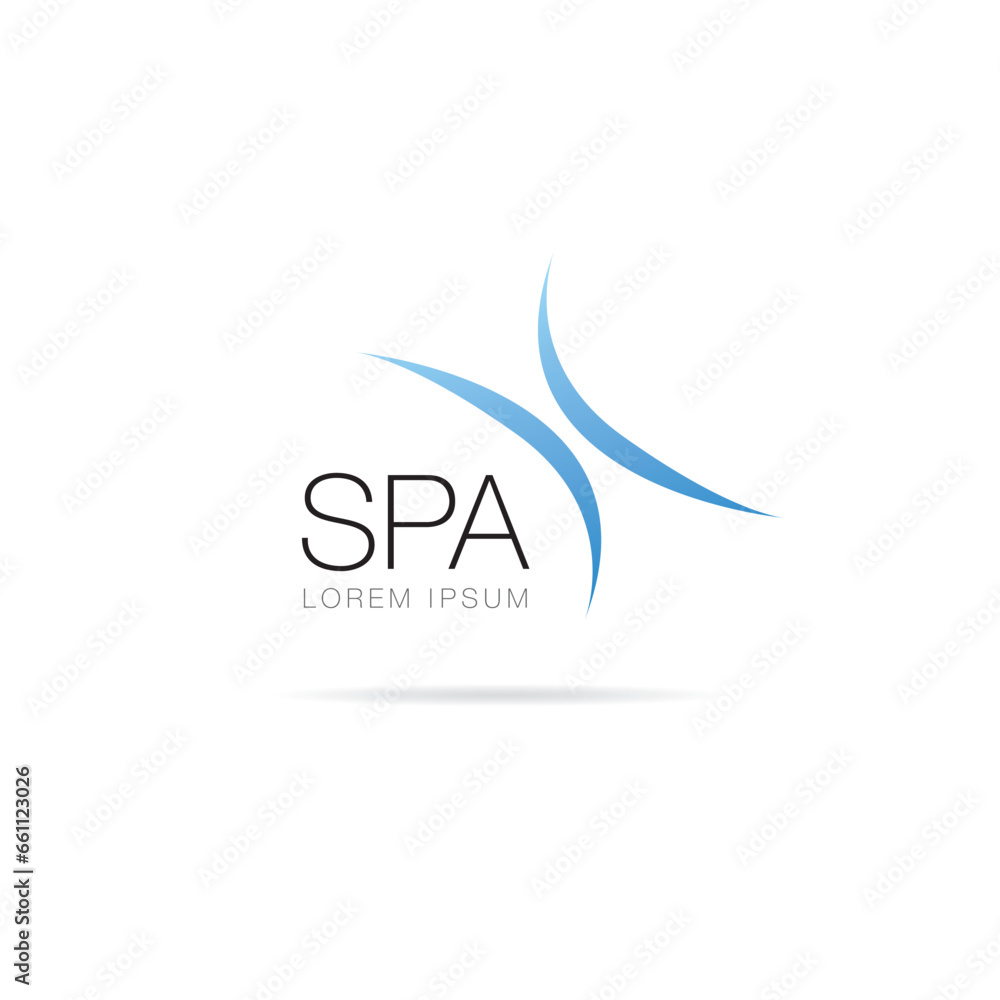 spa beauty logo layout design spa beauty logo layout design
