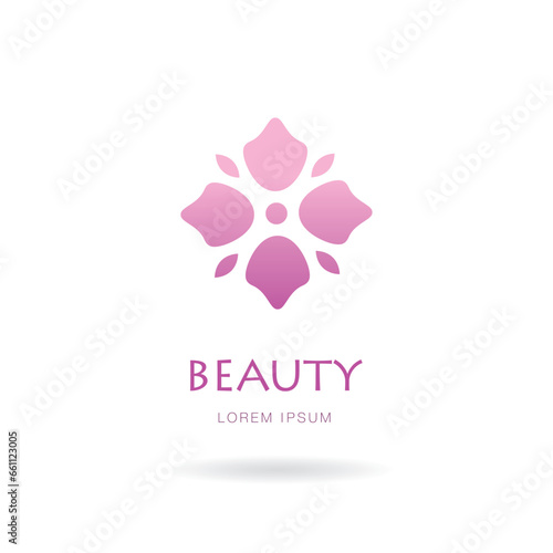 spa beauty logo layout design