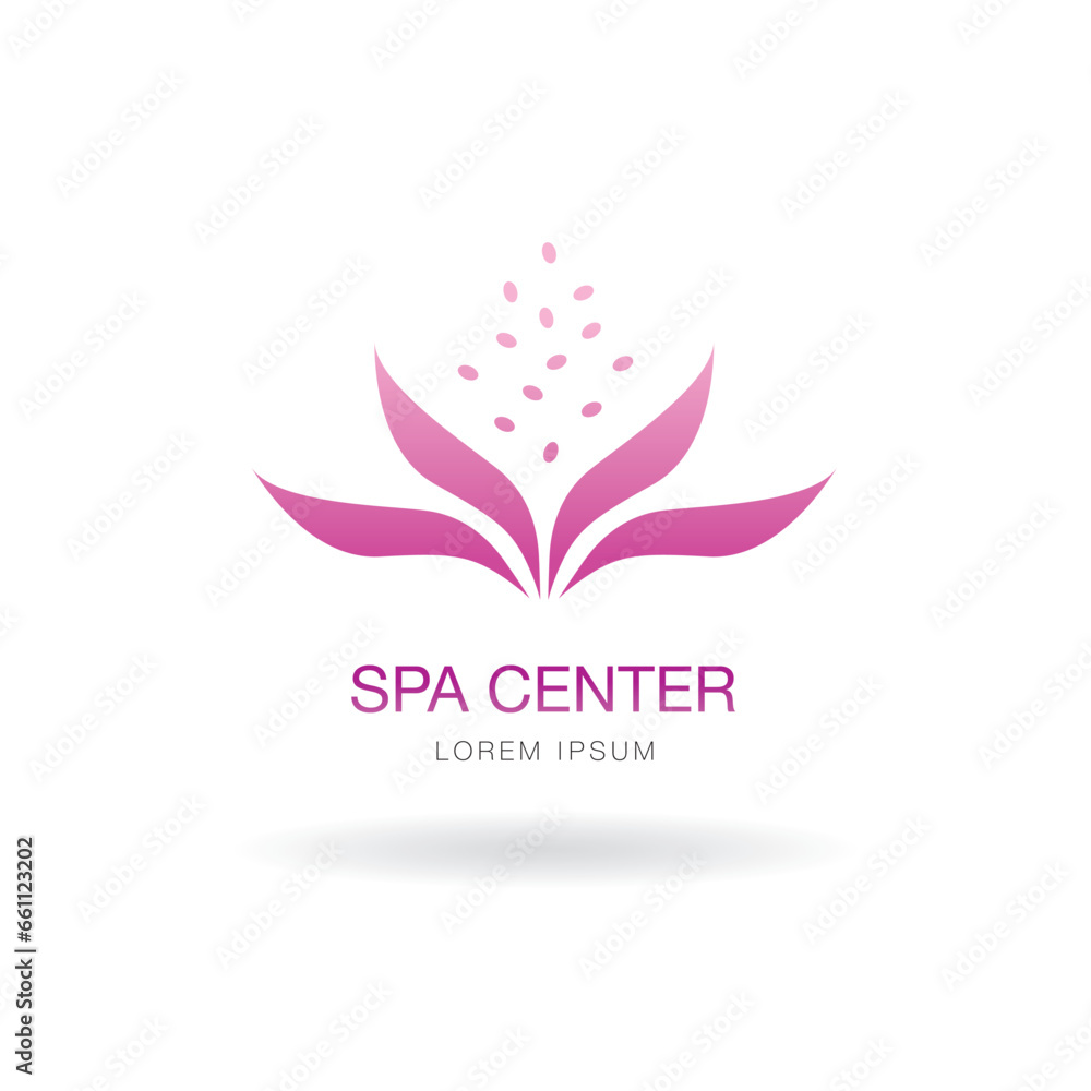 spa beauty logo layout design spa beauty logo layout design